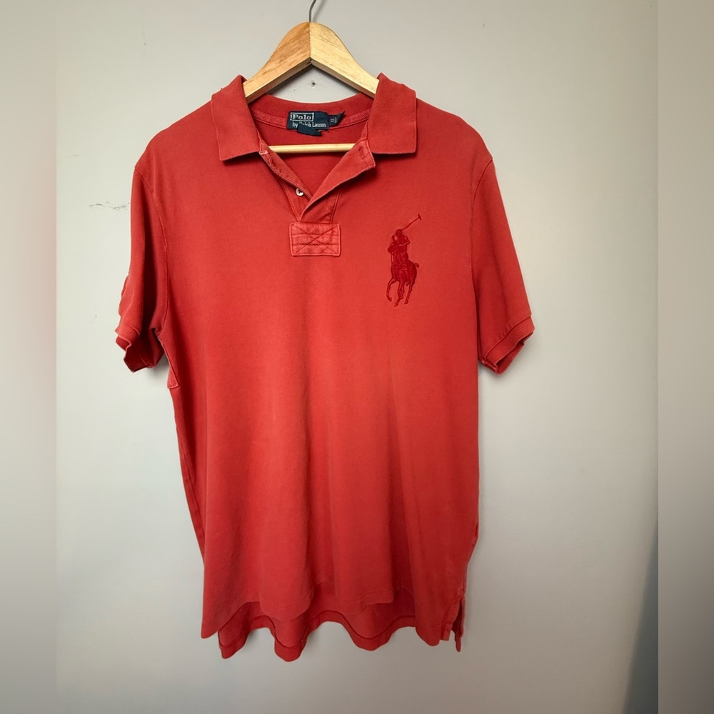 Polo Ralph Lauren XL Men's Red/Pink Big Pony Polo‎ shirt